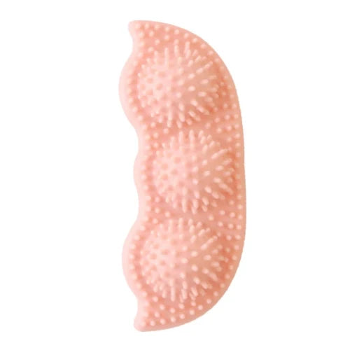 Jouet pour Chihuahua à mâcher en silicone en forme de haricot rose – Idéal pour stimuler et divertir votre petit chien ou chat
