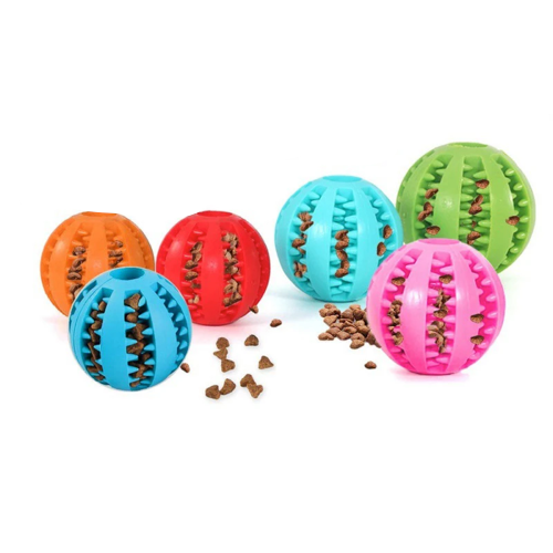 Jouet pour Chihuahua à mâcher : balle distributrice de croquettes – Idéal pour stimuler et divertir votre petit chien ou chat
