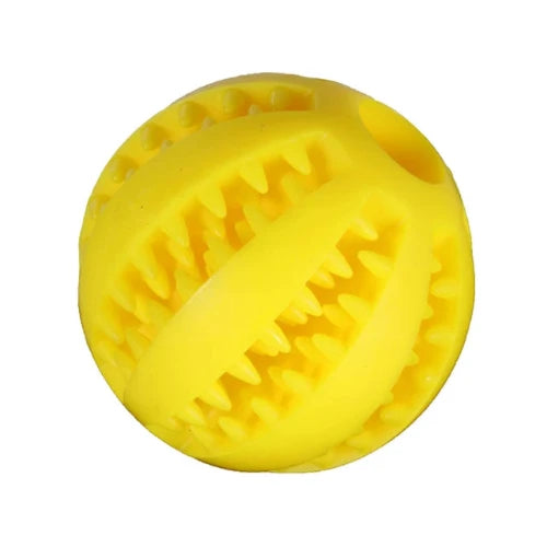Jouet pour Chihuahua : balle jaune pour cacher des croquettes – Idéal pour stimuler et divertir votre petit chien ou chat en favorisant son activité