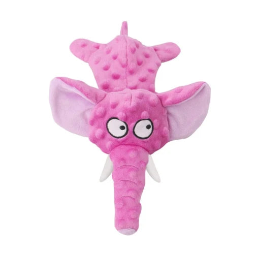 Jouet pour Chihuahua : peluche en forme d'éléphant rose – Idéal pour occuper et divertir votre petit chien ou chat