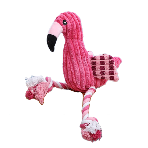 Jouet pour Chihuahua : peluche en forme de flamant rose – Idéal pour occuper et divertir votre petit chien ou chat