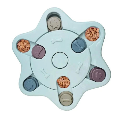 Chihuahua Toy: Blue Puzzle with Kibble