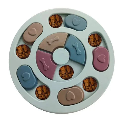 Chihuahua Toy: Green Puzzle with Kibble