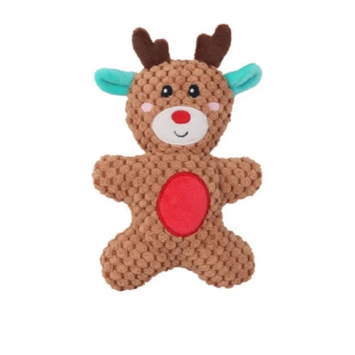 Jouet pour Chihuahua à mâcher : peluche en forme de renne de noël – Idéal pour stimuler votre petit chien ou chat