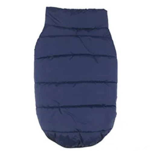 Chihuahua Coat: Dark Blue Down Jacket