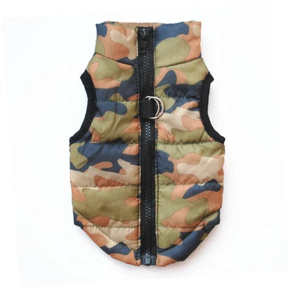 Manteau pour Chihuahua : doudoune motifs camouflage militaire – Confortable, parfait pour protéger votre petit chien ou chat pendant les promenades