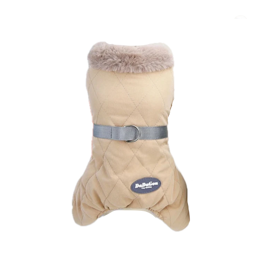 Chihuahua Coat: Fur Collar Down Jacket