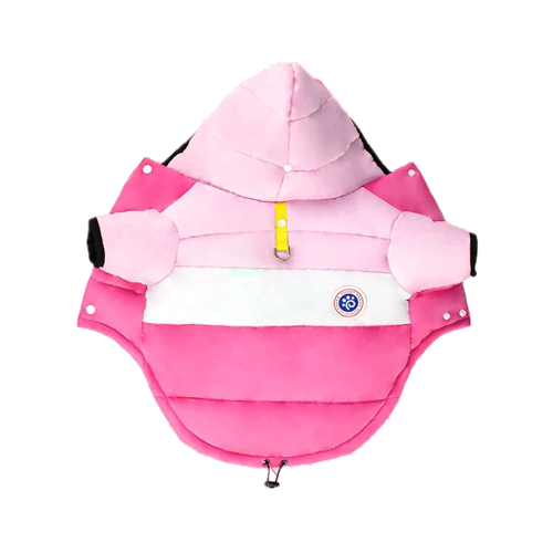 Chihuahua Coat: Pink Down Jacket