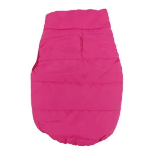Chihuahua-Mantel: Rosa Daunenjacke