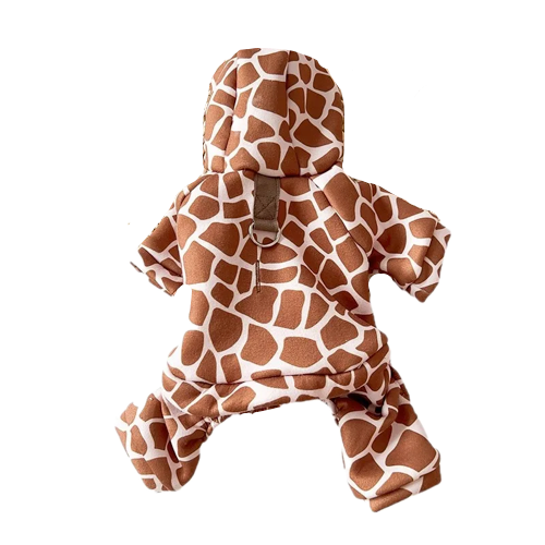 Manteau Chihuahua : déguisement de girafe confortable et tendance, parfait pour les fêtes, évènements, anniversaires ou halloween – taille parfaite pour les petits chiens