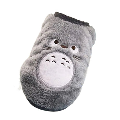 Manteau pour Chihuahua : veste grise totoro – Confortable, parfait pour protéger votre petit chien ou chat pendant les promenades