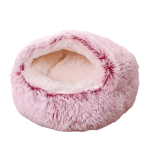 Niche Cocoon violet en tissu pour Chihuahua – Confort maximal avec intérieur moelleux, parfait pour les petits chiens ou chats