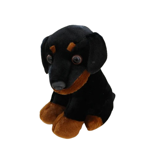 Jouet Chihuahua : Peluches Chien Noir et Marron