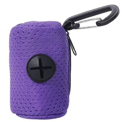 Accessoire pour Chihuahua - Porte-clés  violet avec sacs poubelle pour petit chien ou chat – Pratique pour ramasser les déjections