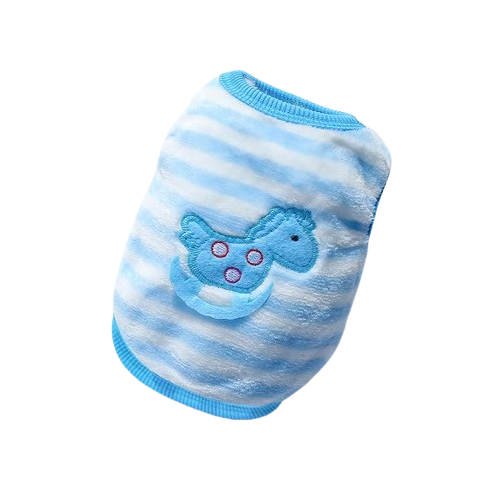 Pull pour Chihuahua bleu avec motif licorne – Confortable, vêtement parfait pour garder votre petit chien ou chat au chaud