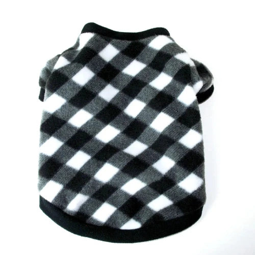 Chihuahua Sweater: Black &amp; White Checkered