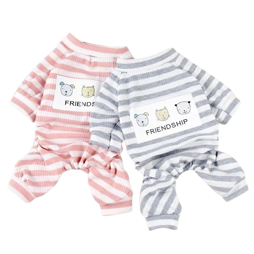 Chihuahua-Pyjama: Gestreift