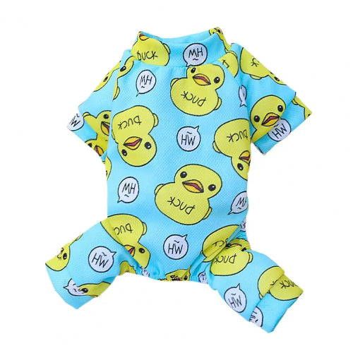 Chihuahua Pajamas: Blue Ducks