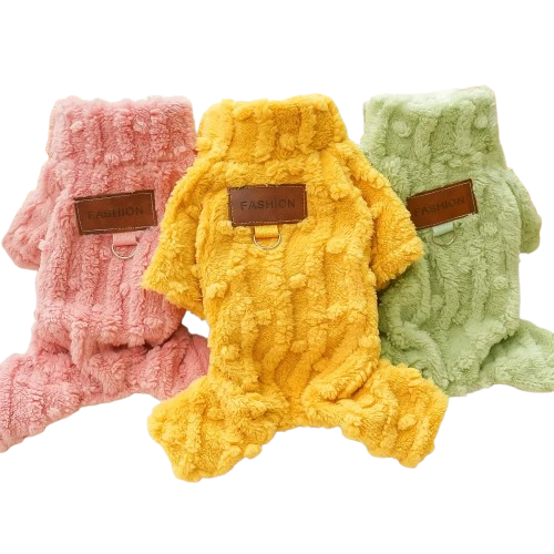 Pyjama cocoon rose jaune ou vert pour Chihuahua – Confortable et chaud, idéal pour garder votre petit chien ou chat au chaud pendant la nuit