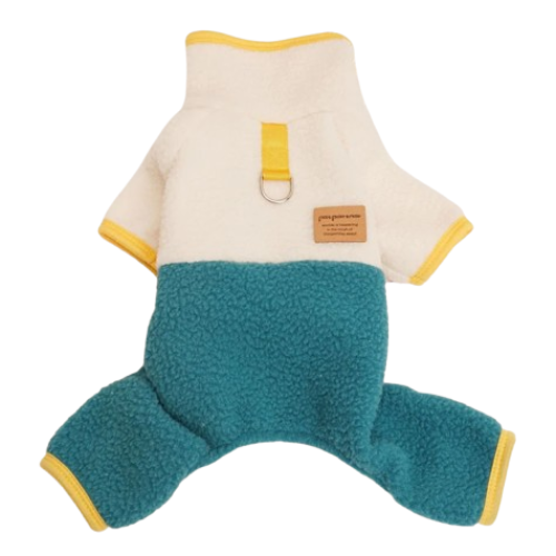 Chihuahua Pajamas: White &amp; Blue Fleece