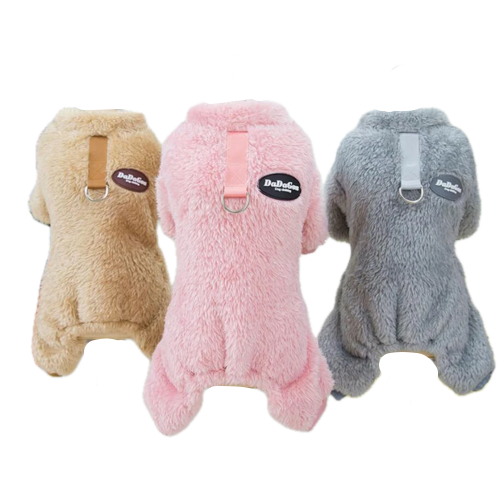 Pyjama cocoon marron rose ou gris pour Chihuahua – Confortable et chaud, idéal pour garder votre petit chien ou chat au chaud pendant la nuit