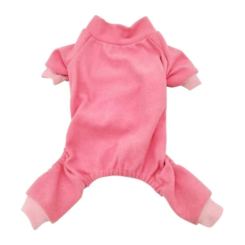Pyjama uni rose foncé pour Chihuahua – Confortable, idéal pour garder votre petit chien ou chat au chaud pendant la nuit