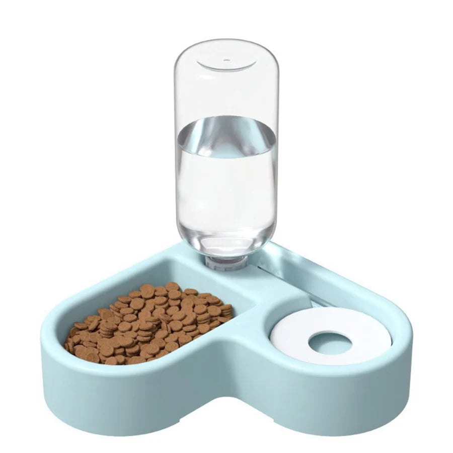 Dog Bowl: Double automatic pink, blue or white