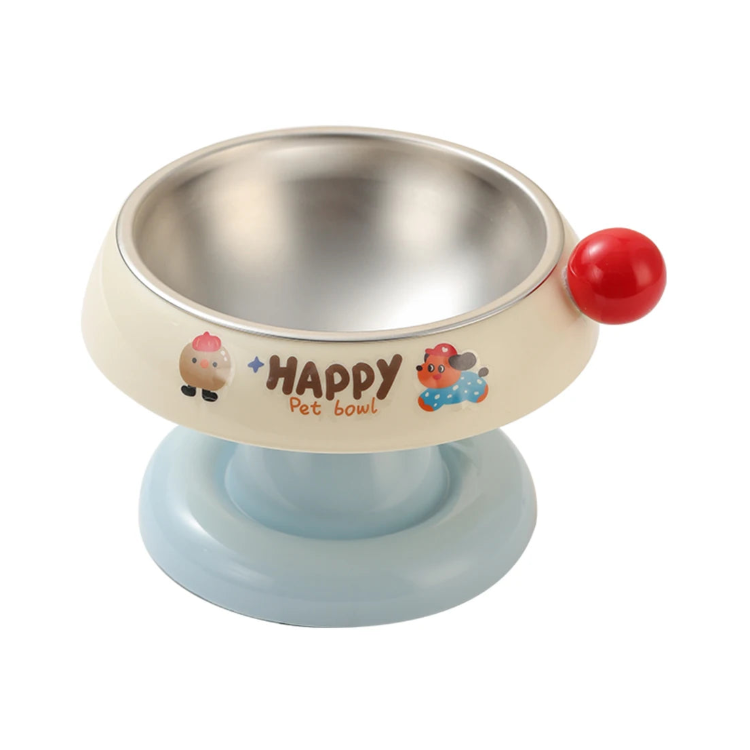 Dog Bowl: Happy Raised