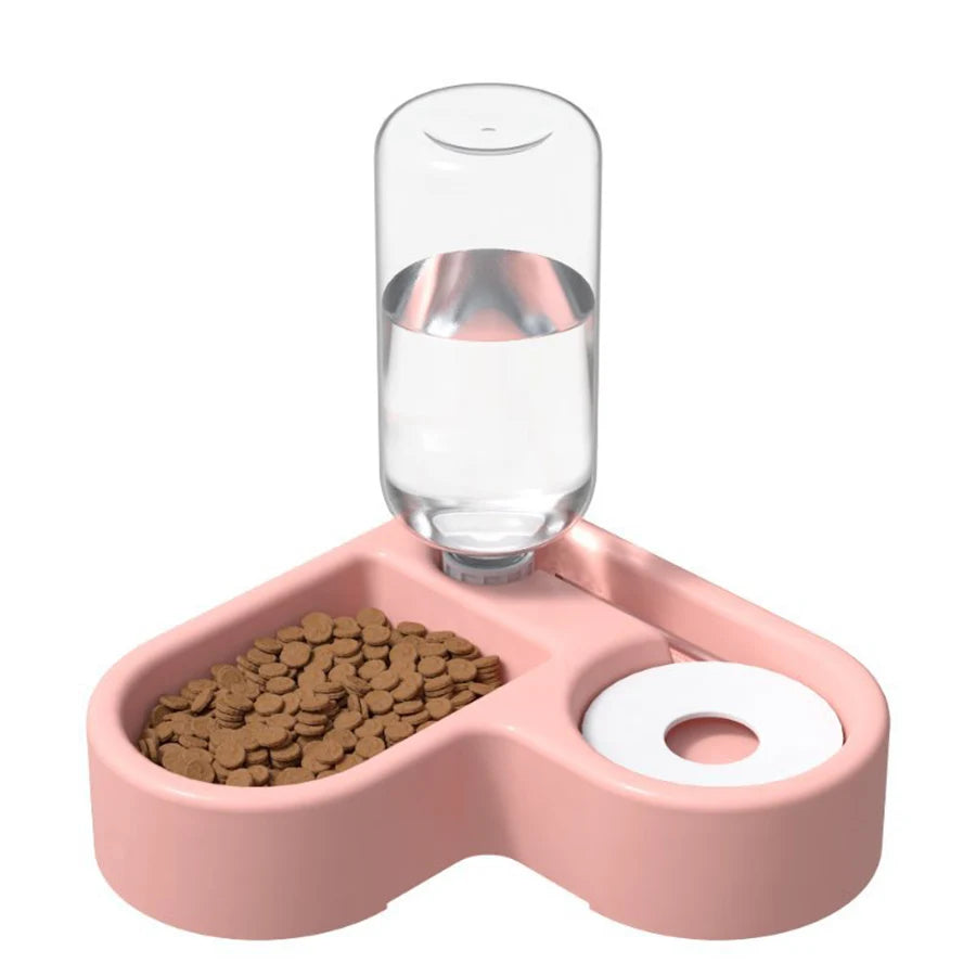 Dog Bowl: Double automatic pink, blue or white