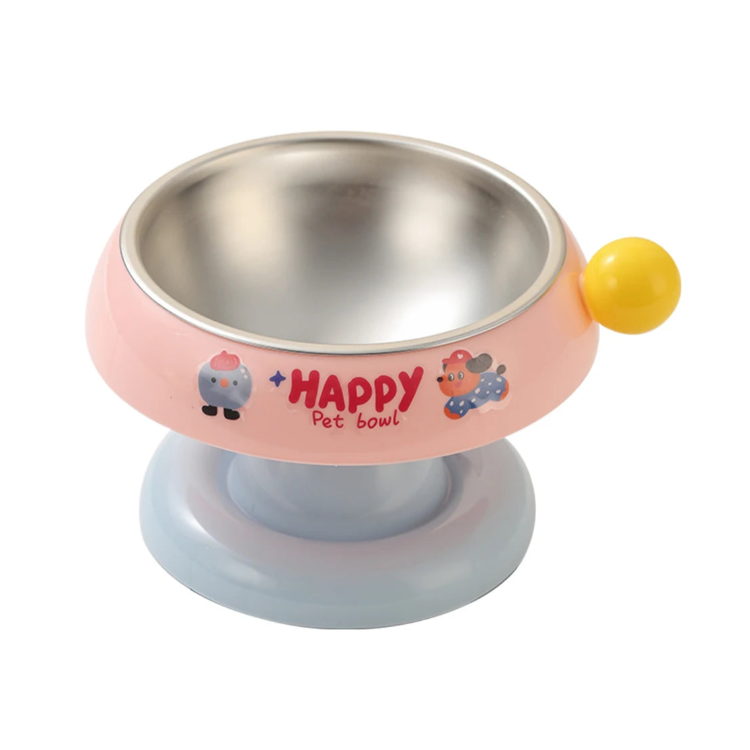 Dog Bowl: Happy Raised