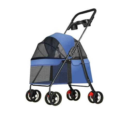 Chihuahua-Transport: Niedriger Kinderwagen