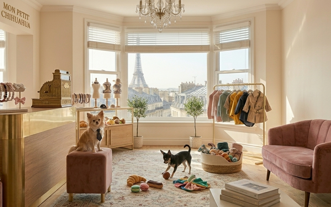 Boutique spécialisée dans les vêtements, accessoires, jouets pour les petits chiens : Mon Petit Chihuahua