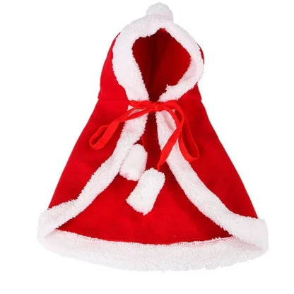 Vêtement pour Chihuahua - Cape rouge de Noël – parfaite pour habiller votre petit chien ou chat durant les fêtes de fin d’année