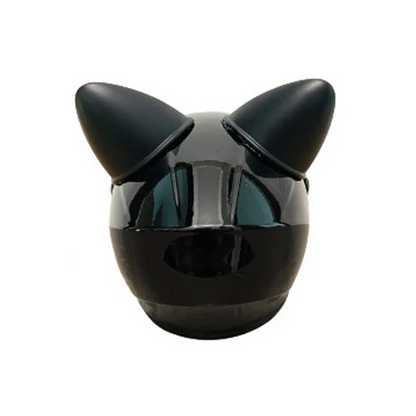 Casque intégral pour petit chien. Pour la moto ou le vélo. Avec motifs oreilles. Vendu sur la boutique Mon Petit Chihuahua. Convient aussi aux Chats. Vue de dos