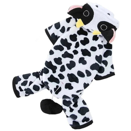 Déguisement Chihuahua : costume de vache confortable et tendance, parfait pour les fêtes, évènements, anniversaires ou halloween – taille parfaite pour les petits chiens