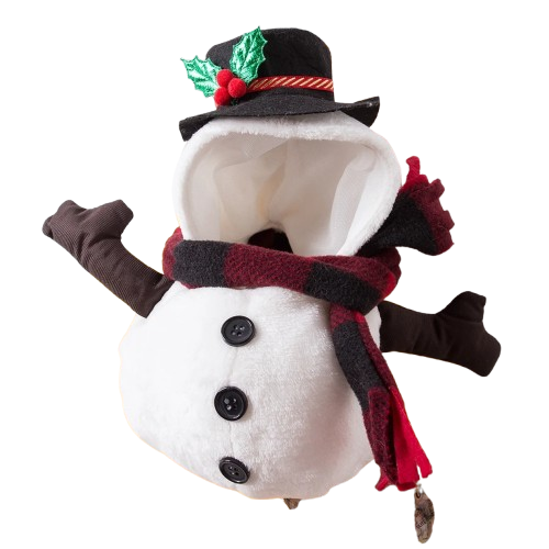 Chihuahua-Kostüm: Schneemann