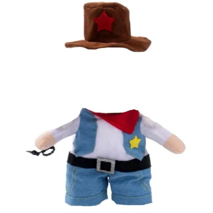 Déguisement Chihuahua : costume de cow boy confortable et tendance, parfait pour les fêtes, évènements, anniversaires ou halloween – taille parfaite pour les petits chiens