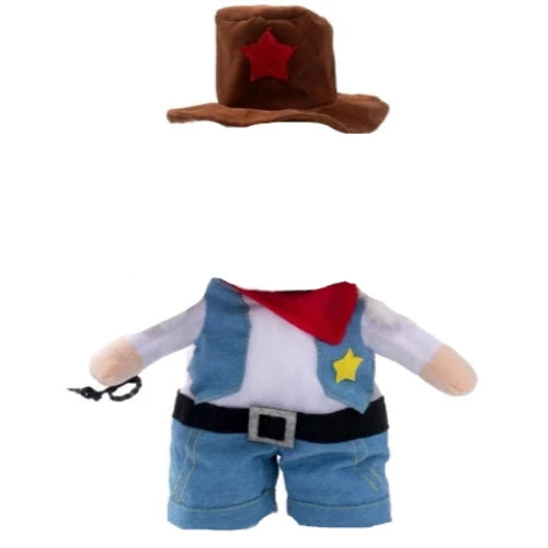 Déguisement Chihuahua : costume de cow boy confortable et tendance, parfait pour les fêtes, évènements, anniversaires ou halloween – taille parfaite pour les petits chiens
