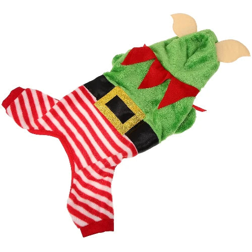 Chihuahua-Kostüm: Weihnachtself