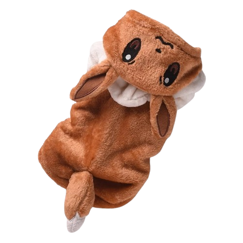 Déguisement Chihuahua : costume de pokemon evoli confortable et tendance, parfait pour les fêtes, évènements, anniversaires ou halloween – taille parfaite pour les petits chiens