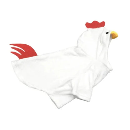 Déguisement Chihuahua : costume de poule blanche confortable et tendance, parfait pour les fêtes, évènements, anniversaires ou halloween – taille parfaite pour les petits chiens