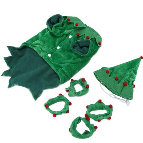 Déguisement Chihuahua : costume de sapin de noël confortable et tendance, parfait pour les fêtes, évènements, anniversaires ou halloween – taille parfaite pour les petits chiens