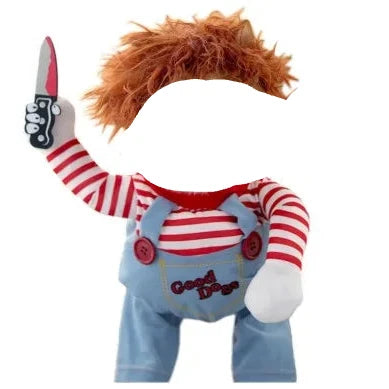 Déguisement Chihuahua : costume de serial killer confortable et tendance, parfait pour les fêtes, évènements, anniversaires ou halloween – taille parfaite pour les petits chiens