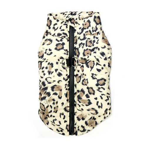 Manteau Chihuahua : Doudoune Rembourrée Leopard