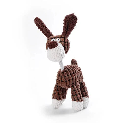 Jouet pour Chihuahua : peluche en forme de chien marron – Idéal pour occuper et divertir votre petit chien ou chat