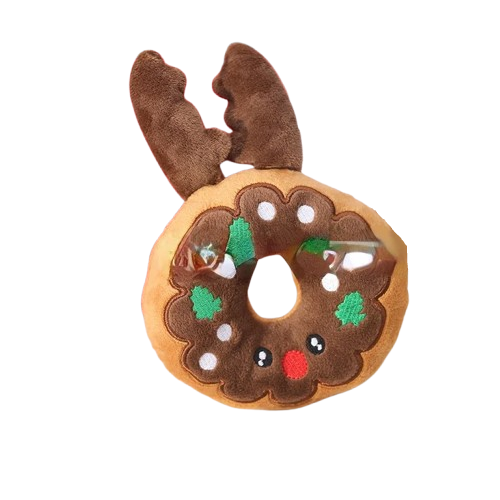 Jouet Chihuahua : Noël Donut Marron