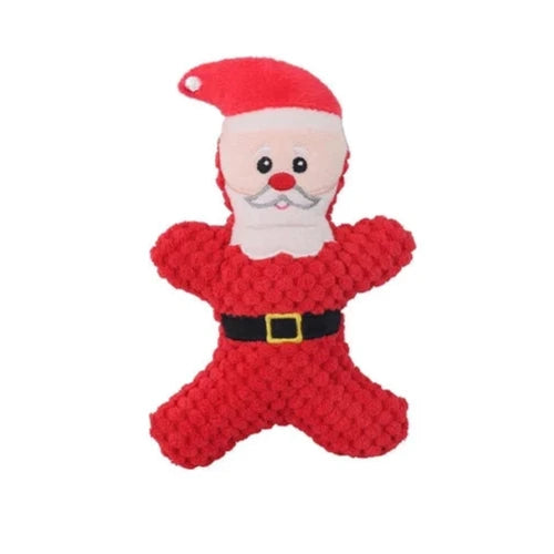 Jouet pour Chihuahua à mâcher : peluche en forme de père noël – Idéal pour stimuler et divertir votre petit chien ou chat