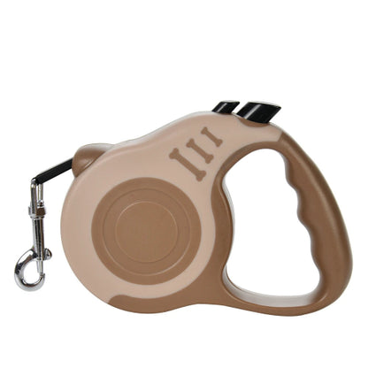 Laisse rétractable marron et chocolat pour Chihuahua – Pratique et ajustable, idéale pour promener votre petit chien ou chat
