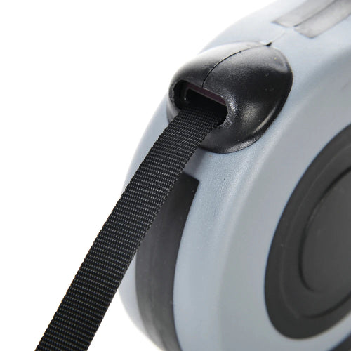 Laisse rétractable noire et grise pour Chihuahua – Pratique et ajustable, idéale pour promener votre petit chien ou chat - vue zoom