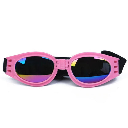 Lunettes pliables pour petits chiens, vendue sur la boutique Mon Petit Chihuahua. Couleur Rose